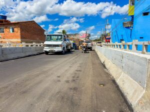 Obras avançam e Ponte da Pitada é liberada para veículos
